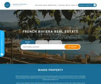 Wardeproperty.com(Property in Nice France) Screenshot