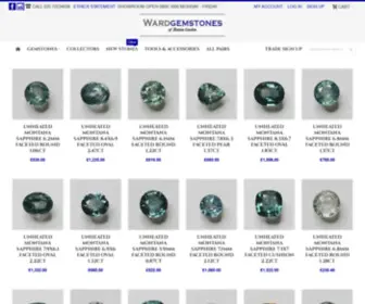 Wardgemstones.com(Gemstone supplier for jewellery design in Hatton Garden) Screenshot