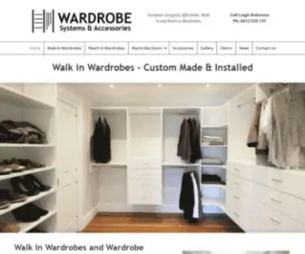 Wardrobesystems.com.au(Walk In Wardrobes Geelong) Screenshot