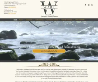 Warefuneralhome.com(Ware Funeral Home) Screenshot