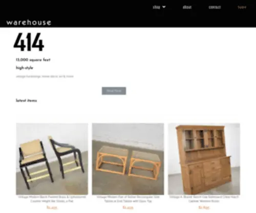 Warehouse414.com(Warehouse 414) Screenshot