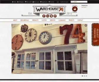 Warehouse74.com(Park Road Custom Furniture & Decor) Screenshot