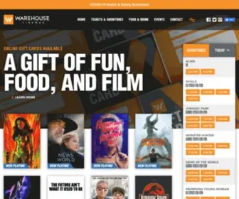 Warehousecinemas.com(Warehouse Cinemas) Screenshot