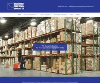 Warehouseequipmentsite.com(Pallet Racks) Screenshot