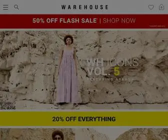 Warehousefashion.com(Warehouse) Screenshot