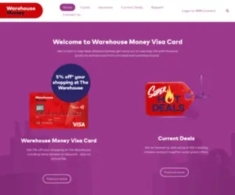 Warehousemoney.co.nz(Purple Visa Card) Screenshot