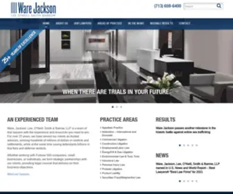 Warejackson.com(Ware, Jackson, Lee, O'Neill, Smith & Barrow, LLP) Screenshot