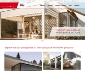 Warema.com(Ihr Partner für Markisen) Screenshot
