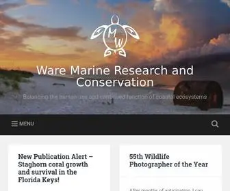 Wareresearch.com(Balancing the human use and continued function of coastal ecosystems) Screenshot