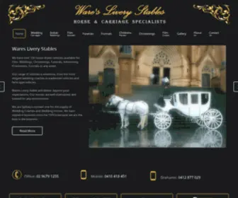 Waresliverystables.com.au(Ware's Livery Stable) Screenshot