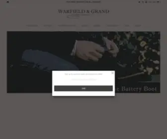 Warfieldandgrand.com(Warfield & Grand) Screenshot