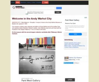 Warholcity.com(Warhol City) Screenshot