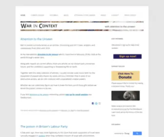 Warincontext.org(With attention to the unseen) Screenshot