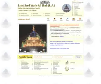 Warispak.com(Saint waris ali shah) Screenshot