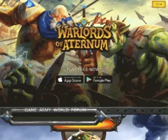 Warlordsofaternum.com(Turn-based Strategy Game) Screenshot