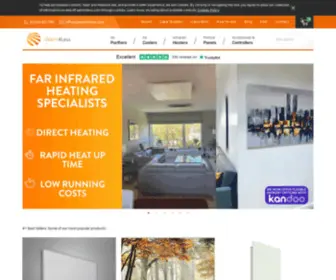 Warm4Less.com(Infrared Heaters) Screenshot