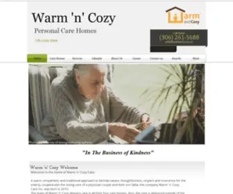 Warmandcozy.ca(Care home) Screenshot