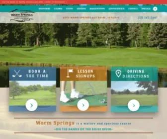 Warmspringsgolfcourse.com(Warm Springs Golf Course) Screenshot