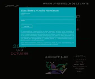 Warmupfestival.es(WARM UP Estrella de Levante) Screenshot