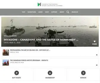 Warmuseum.ca(Canadian War Museum) Screenshot