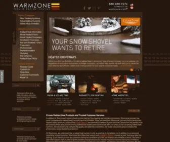 WarmZone.com(Heated Driveways) Screenshot