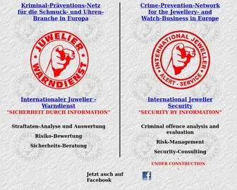 Warndienst.com(INTERNATIONALER JUWELIER WARNDIENST) Screenshot