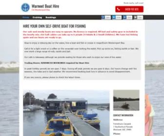 Warneetboathire.com.au(Warneet Boat Hire) Screenshot