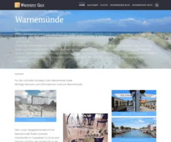 Warnemuende-Guide.de(Warnemünde Guide) Screenshot