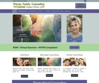 Warnercounseling.com(Flower Mound Counseling) Screenshot