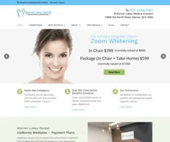 Warnerlakesdental.com.au(Warner Dentist) Screenshot