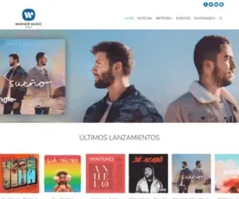 Warnermusic.es(Warner Music Spain) Screenshot