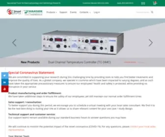 Warneronline.com(Warner Instruments) Screenshot
