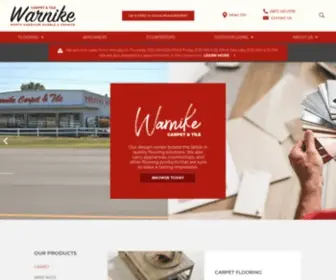 Warnike.com(Your Flooring & Design Source in Milan) Screenshot