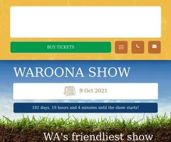 Waroonashow.com.au(WA's friendliest show enjoy a real taste of country life) Screenshot