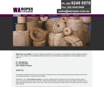 Waropes.com.au(Ph: (08) 9249 8578Email) Screenshot