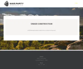 Warparty.com(War Party Minerals) Screenshot