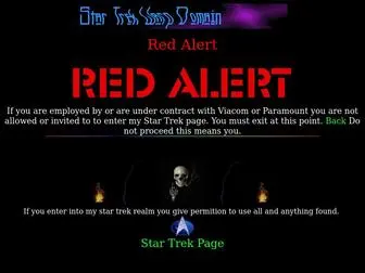 WarpDomain.com(Star Trek Warp Domain) Screenshot