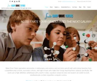 Warpdrivetutors.com(Warp Drive Tutors math & science tutoring) Screenshot