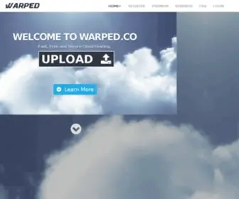 Warped.co(Upload Files) Screenshot