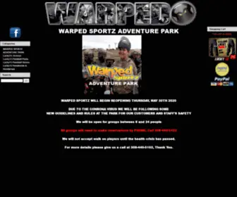 Warpedsportz.com(Custom Paintball Guns & Markers) Screenshot