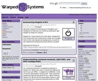 Warpedsystems.sk.ca(Warped Systems) Screenshot