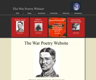 Warpoetry.co.uk(THE WAR POETRY WEBSITE) Screenshot