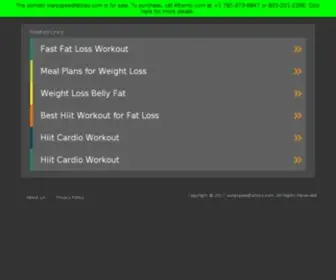 Warpspeedfatloss.com(Warp Speed Fat Loss) Screenshot