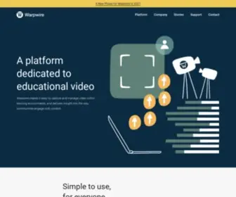 Warpwire.com(Video Platform for Education) Screenshot
