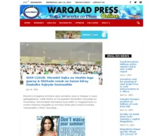 Warqaad.com(Somali News Leader) Screenshot