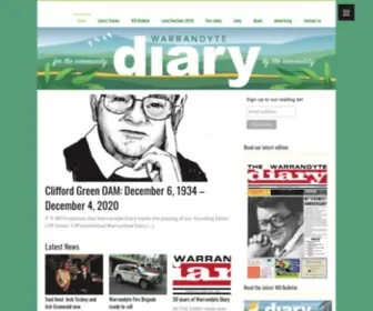 Warrandytediary.com.au(Warrandyte Diary) Screenshot