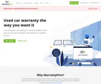 Warrantyfirst.co.uk(Warranty First) Screenshot