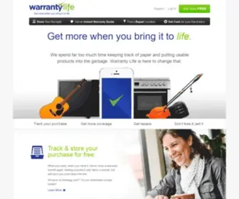 Warrantylife.com(Warranty Life) Screenshot