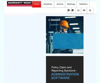 Warrantyweek.com(Warranty Week) Screenshot