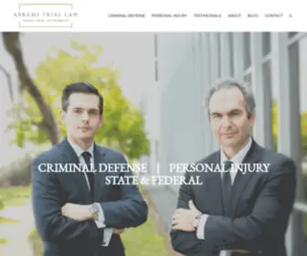 Warrenabramsattorney.com(DWI Lawyer Dallas TX) Screenshot